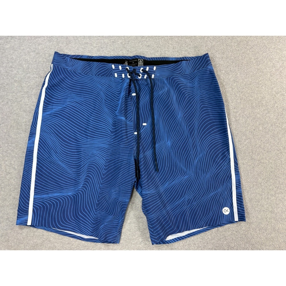 Outerknown APEX Evolution Swim Trunks (Men's 38) Blue - 10"